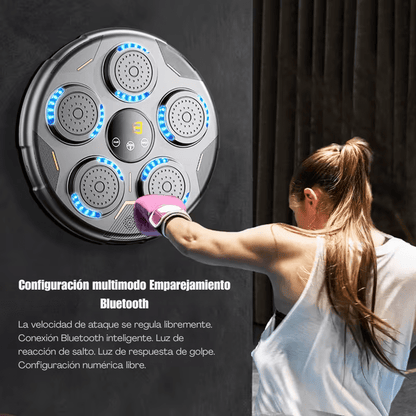 Máquina de boxeo 5 golpes musical con guantes de boxeo - ProBox® 3.0