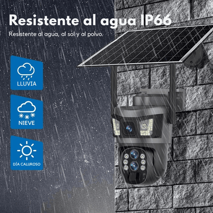 Solar Guard: Cámara de Seguridad - 2 en 1 + Memoria ilimitada