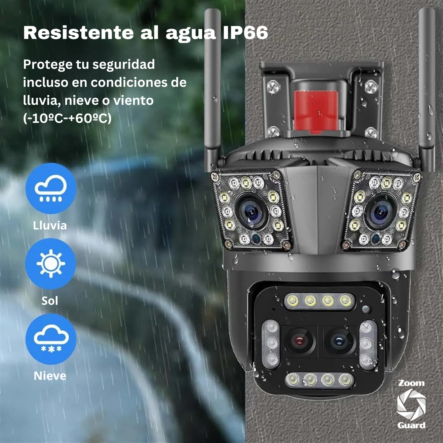 Zoom Guard: Cámara de Seguridad WiFi - ¡Compra 1, Llévate 2! + Memoria ilimitada agora