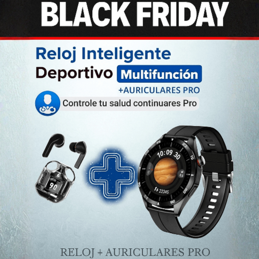 SMARTWATCH GT5 MAX + REGALO AURICULARES + Envío grátis