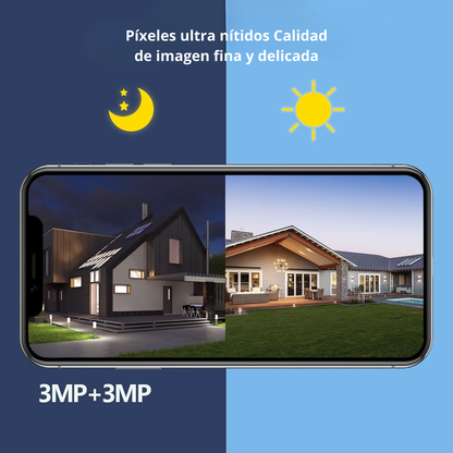 Solar Guard: Cámara de Seguridad - 2 en 1 + Memoria ilimitada